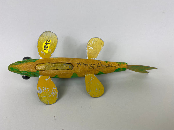 Fish Spearing Decoy Signed (#5892)
