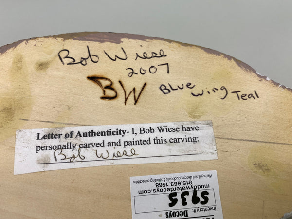 Bob Wiese Bluewing Teal (#5935)