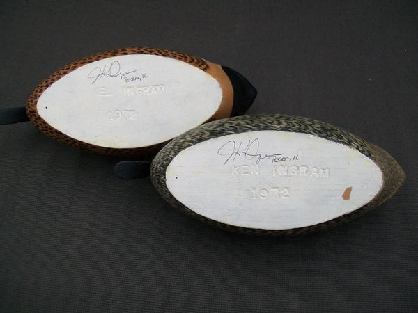 Ken Ingram Blue Wing Teal Pair signed and dated