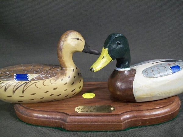 Bud Hinck Pair of Mallards on Display