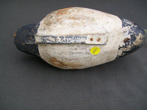 George Kessler Bluebill painted as a Mallard Drake with original weight