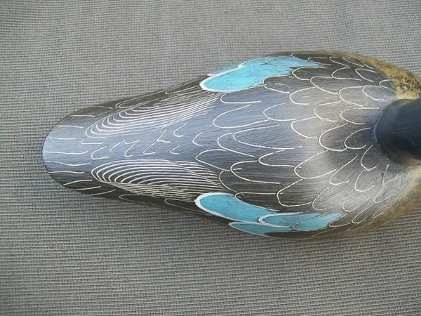 Working Canadian Blue Wing Teal with lead weight and rigging hook