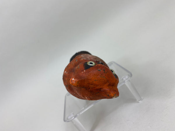 Undersized Vintage Hard Paper Mache Owl, Circa 1940's (#6071)