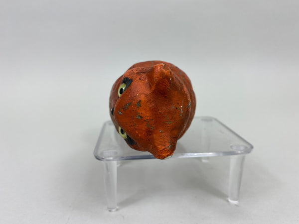 Undersized Vintage Hard Paper Mache Owl, Circa 1940's (#6072)