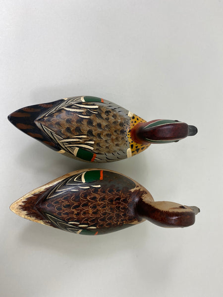 Pair, Undersized Jim Slack Green Wing Teals (#6083)