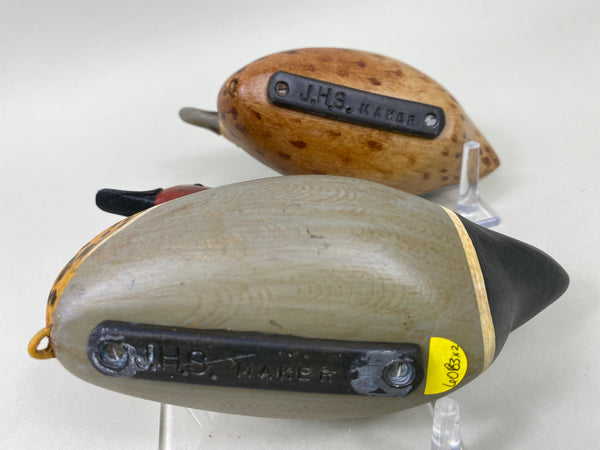 Pair, Undersized Jim Slack Green Wing Teals (#6083)