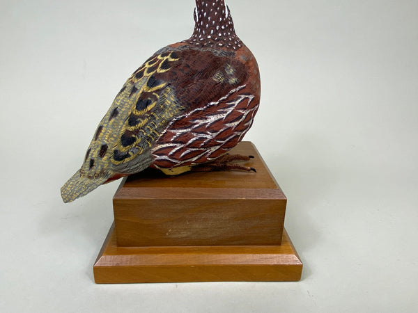 Bobwhite Quail Rooster, Quail Unlimited 1995 (#6197)