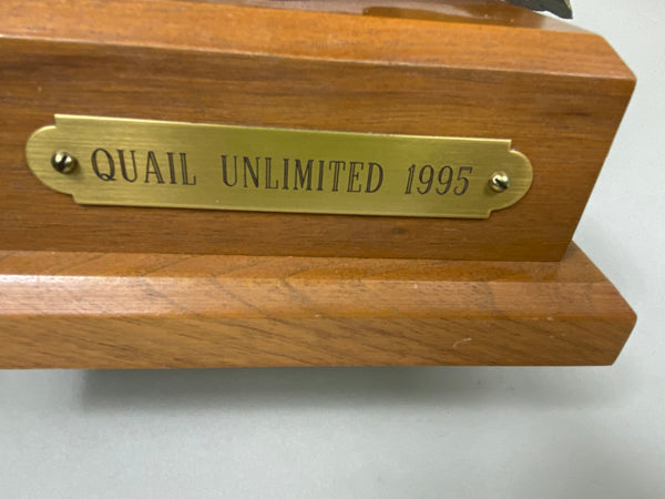 Bobwhite Quail Rooster, Quail Unlimited 1995 (#6197)