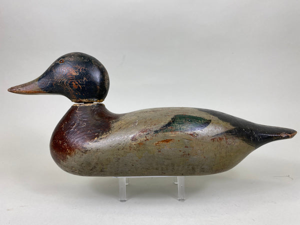 Mason Glass Eyes Mallard Drake, All Original (#6241)