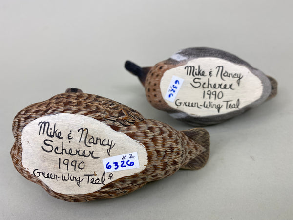 Mini Green Wing Teal Pair, Mike & Nancy Scherer (#6326)