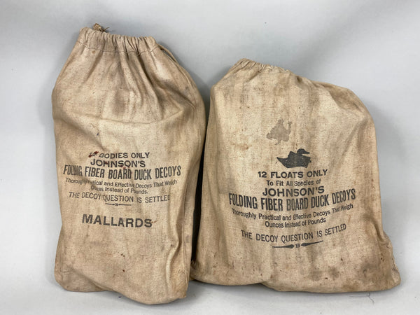 Johnson's Folding Fiber Board Mallard Decoys in Original bags (#6329)