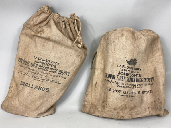 Johnson's Folding Fiber Board Mallard Decoys in Original bags (#6329)