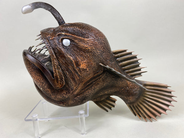 Angler Fish Carving, Signed, Dated, and Numbered (#6418)