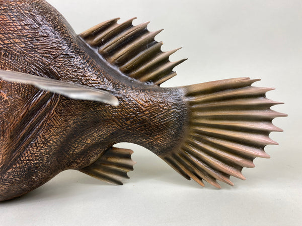 Angler Fish Carving, Signed, Dated, and Numbered (#6418)