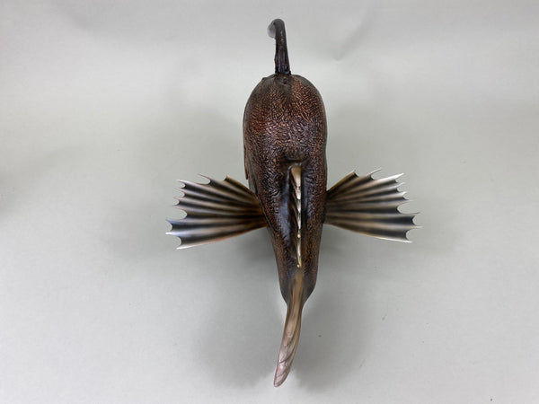 Angler Fish Carving, Signed, Dated, and Numbered (#6418)