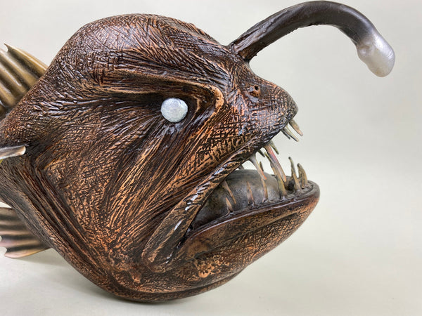 Angler Fish Carving, Signed, Dated, and Numbered (#6418)