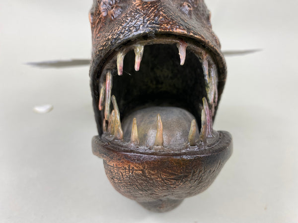 Angler Fish Carving, Signed, Dated, and Numbered (#6418)