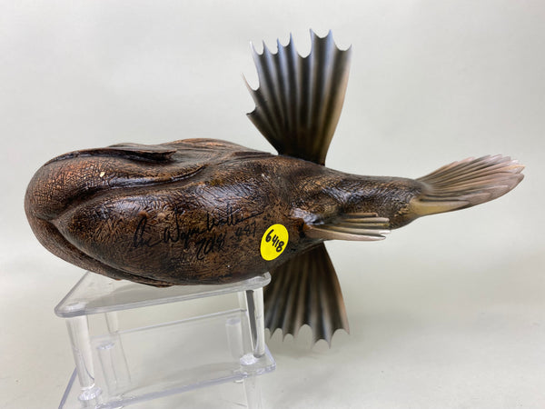 Angler Fish Carving, Signed, Dated, and Numbered (#6418)