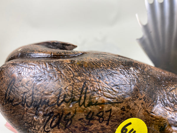 Angler Fish Carving, Signed, Dated, and Numbered (#6418)