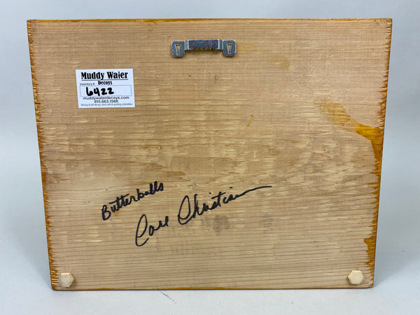 Carl Christiansen Carved Buffleheads Plaque (#6422)