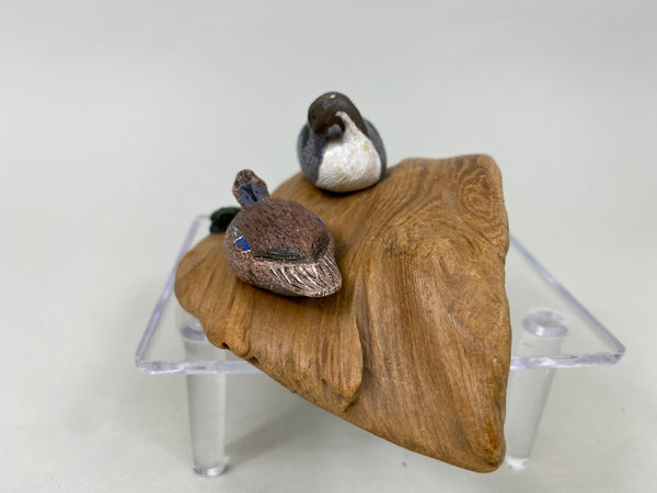 Wendell Sherman Miniature Pintails with Turtle (#6432)