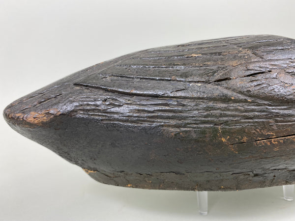 Pacquette Family Decoy repainted as Black Duck , Circa 1920's (#6467)