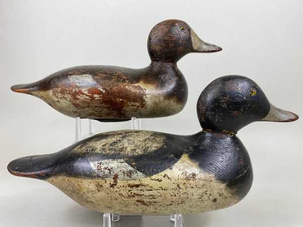 Mason Bluebills Rigmate Pair, Original Worn Paint (#6529)