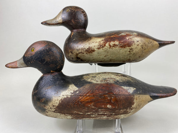 Mason Bluebills Rigmate Pair, Original Worn Paint (#6529)