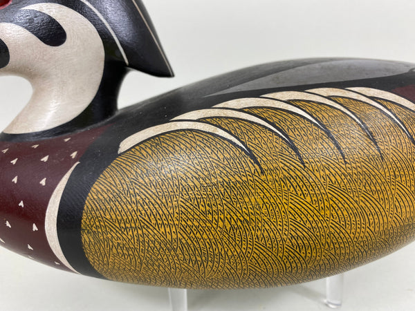 Dave Frier Wood Duck Drake, Signed (#6582)