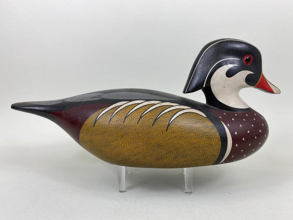 Dave Frier Wood Duck Drake, Signed (#6582)
