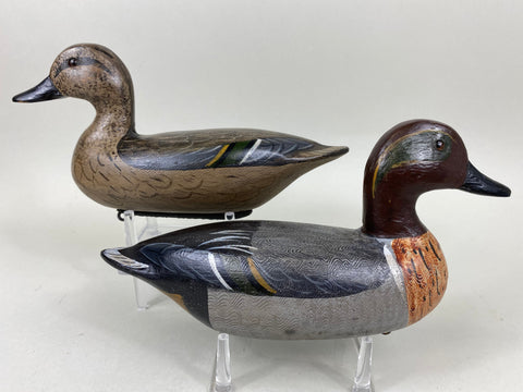 Charlie Moore, Perdew Style Green Wing Teal Pair (#6676)