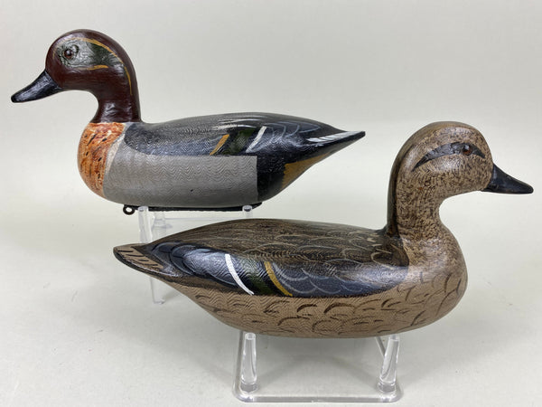 Charlie Moore, Perdew Style Green Wing Teal Pair (#6676)