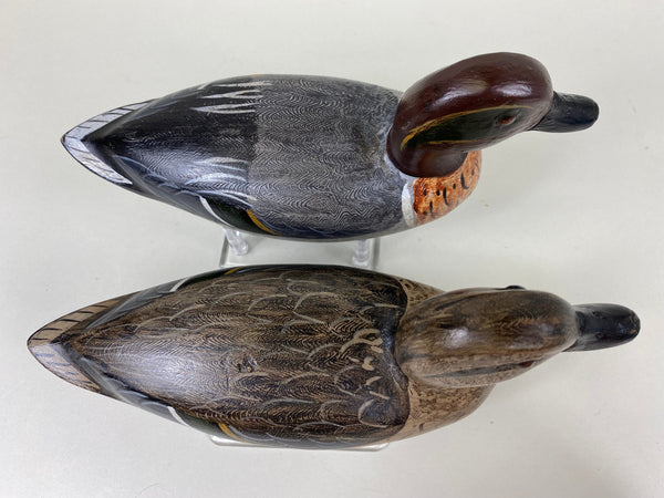 Charlie Moore, Perdew Style Green Wing Teal Pair (#6676)