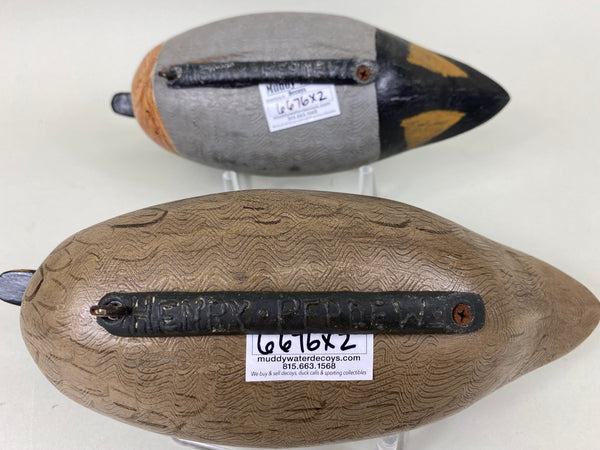 Charlie Moore, Perdew Style Green Wing Teal Pair (#6676)