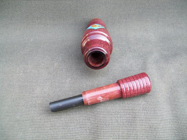 Bud Hinck Carved Duck Call, Pintail and Mallards