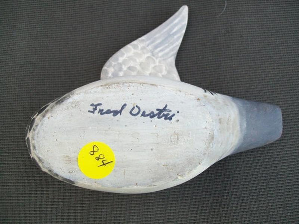 1/3 size Destri Bufflehead raised wing, signed and stamped
