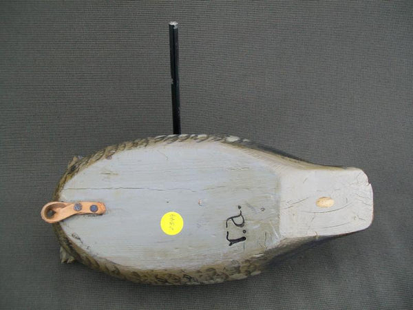 Russ Allen Handmade Owl Decoy made from Vintage Decoy Body