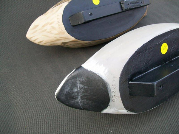 Pair of Borrett Working Mallards with Keel, Stamped