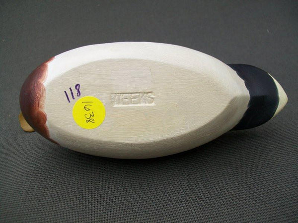 Robert Weeks Mallard Drake Third Size Slightly Turned Head Near Mint Condition