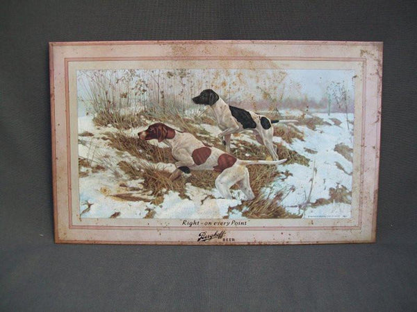 Vintage Berghoff Beer Metal Advertising Sign