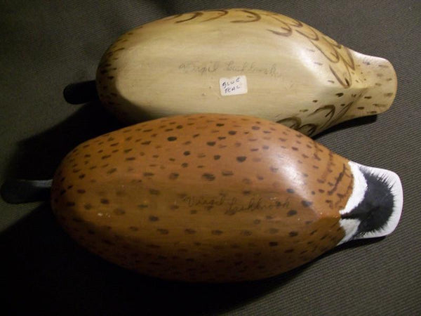 Virgil Lashbrook Bluewing Teal Pair signed