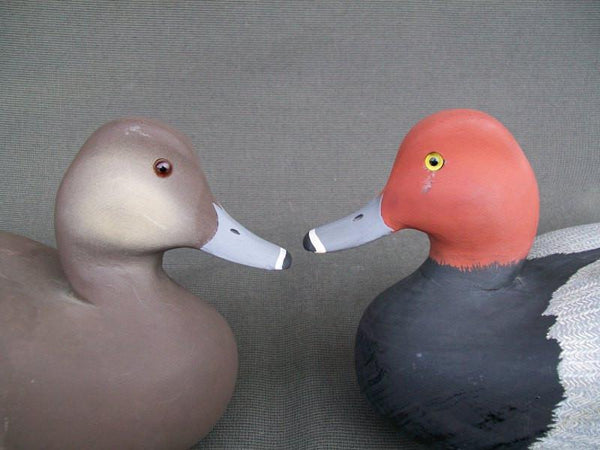 Jack Sweet Red Heads Decoys Unlimited Stamped Pair.  (#2203)