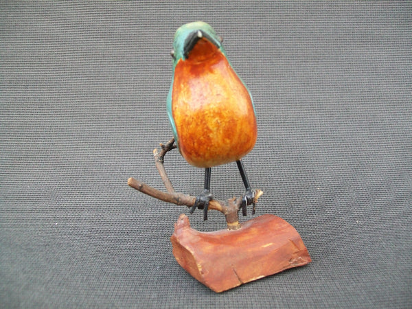 Vintage Hand Carved Blue Bird (#805)