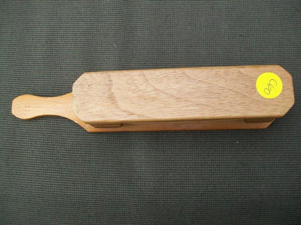 Turkey call - decorative with carvings on side and scenery on top