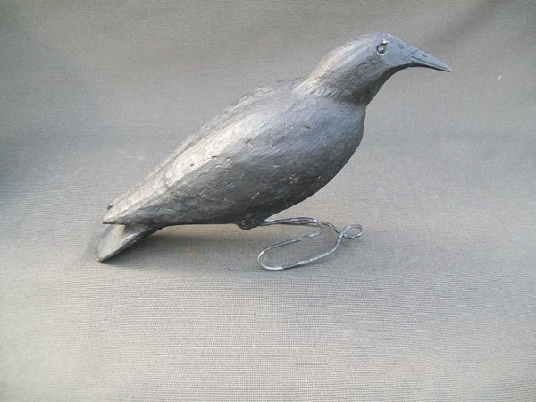 Rare Herters Owl with Dead Crow and Two Standing Crows, Balsa Wood