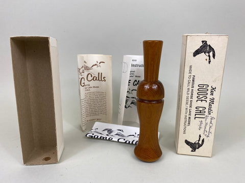 Ken Martin Goose Call, Signed, Original Box & Paperwork (#AA21)