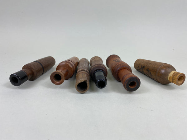 Lot of 6 Wooden Duck and Goose Calls (#AA50)