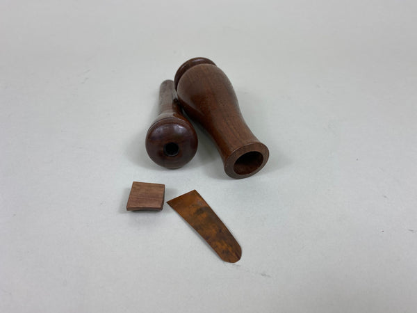 Tom Pierce Wooden Duck Call, Metal Reed (#AA51)