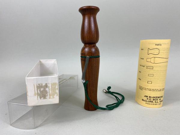 Jim Blakemore Goose Call, Original Box and Paperwork (#B19)