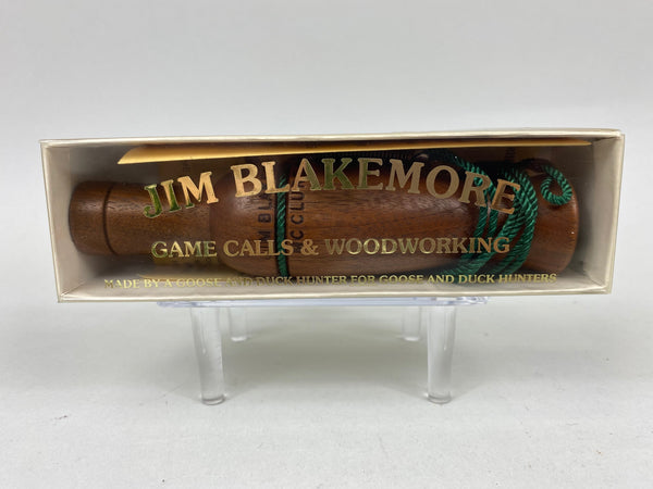 Jim Blakemore B-006 Double Reed Duck Call, Original Box and Paperwork (#B20)